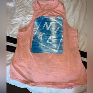Peach Nike workout top